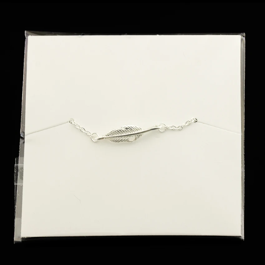 Великолепная сказка Boho Перо браслет Best друзья подарок серебряные браслеты Медь