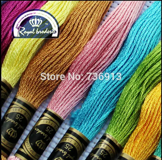 200 шт. 6 нитей длиной 8 7 ярдов|embroidery thread|royal threadsthread floss |