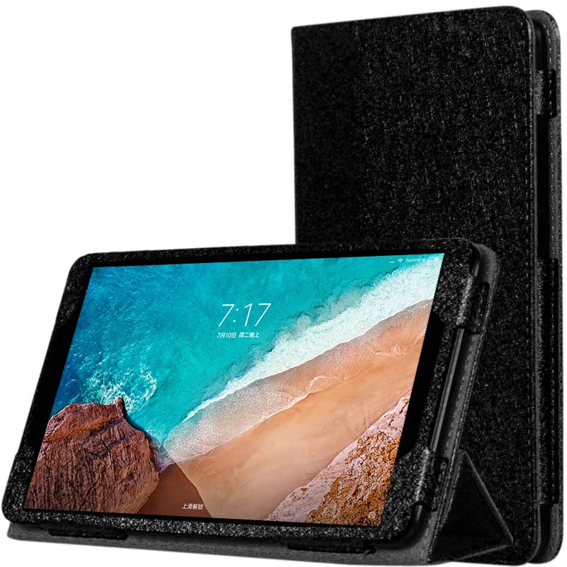 Тонкий роскошный чехол с шелковой текстурой для Xiaomi MiPad 4 откидной Чехол