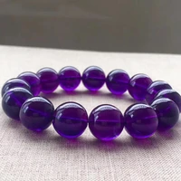 natural purple amethyst quartz clear round beads bracelet woman men 14mm 15mm 16mm crystal crystal amethyst aaaaa