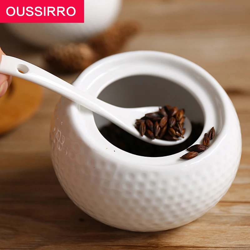 Набор из 3 предметов кухонные принадлежности банка для специй керамическая