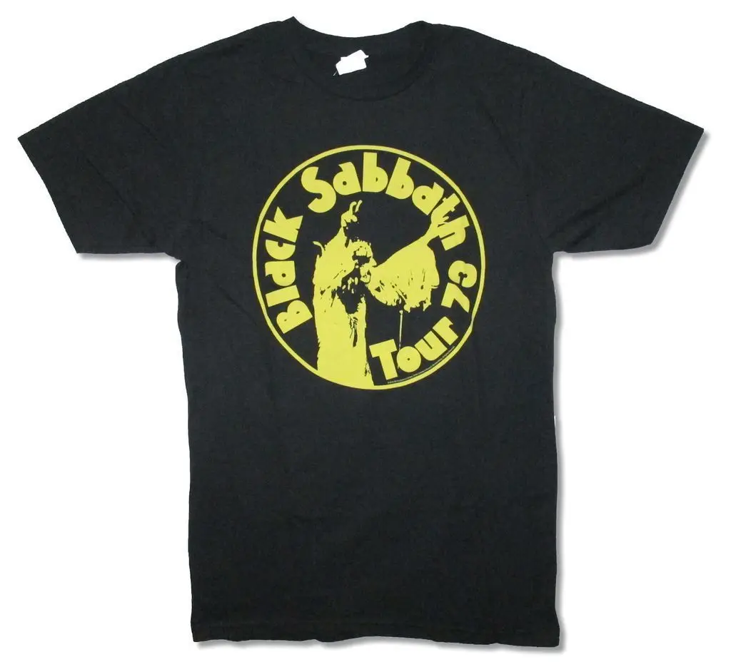 Black Sabbath Tour 1973 черная футболка Новый Официальный взрослых Reissue|black sabbath|t shirtblack t shirt |