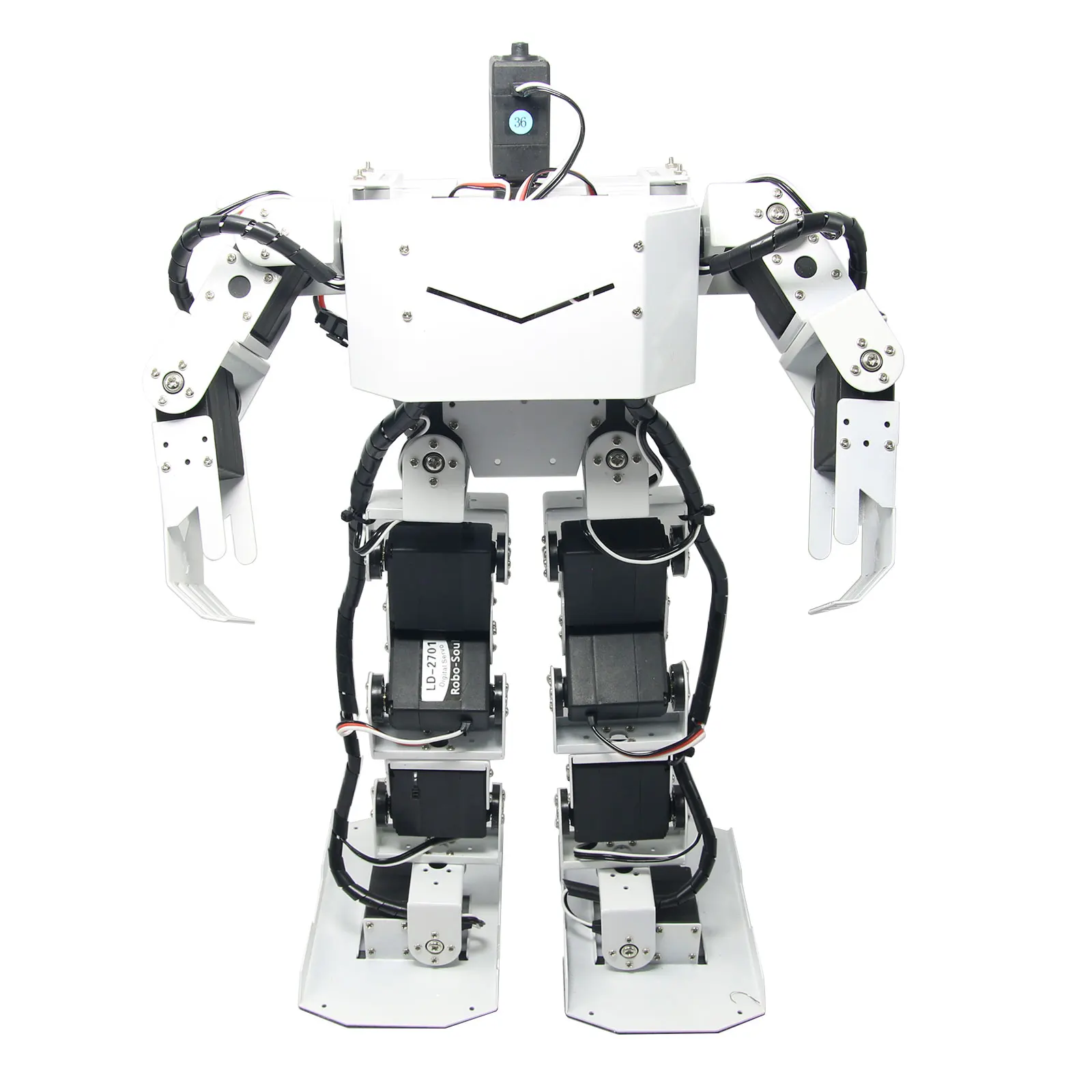 Белый робот Robo Soul H3.0 разбитый с двумя ногами брикет сервоприводом 17 шт.|human robot|biped