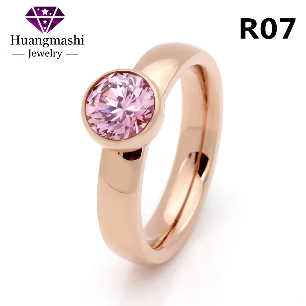 Новейшие модные брендовые ювелирные изделия розовые кристаллы Сменные золотые