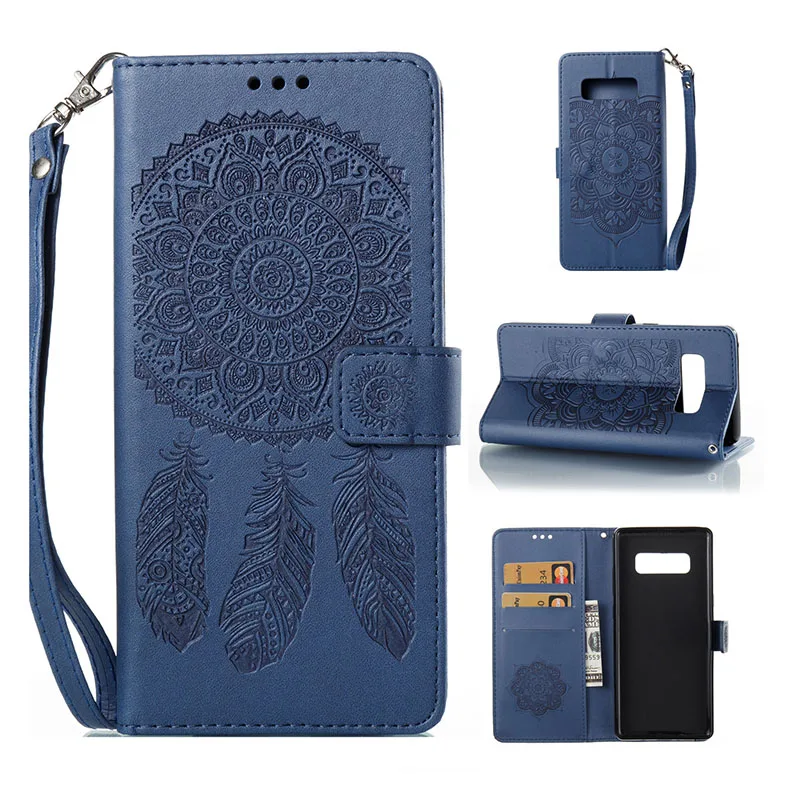 Deep Blue Для Coque Iphone 5S SE 6 6 S 7 8 Plus iPhone X флип чехол книжного типа бумажник чехол для Samsung Galaxy S5 S7 S6 Edge Plus S8 плюс - Цвет: Deep Blue