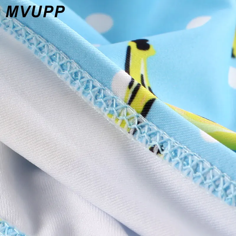 MVUPP одинаковые комплекты для семьи, одежда для купания для мамы и дочки, купальник с высокой талией и принтом банана, одежда для мамы и дочки, купальный костюм бикини