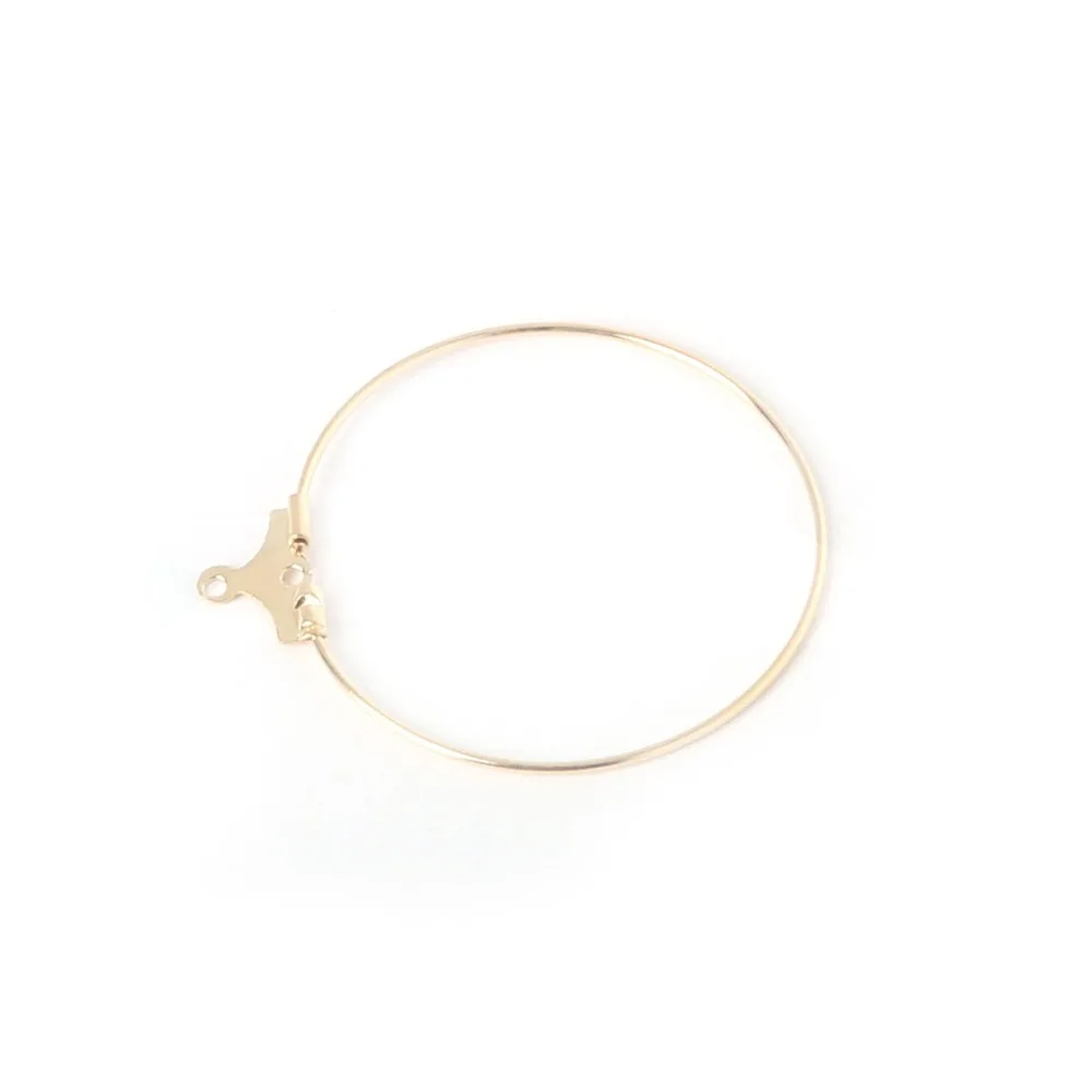 Wholesale Retail 50Pcs/lot Gold/Rhodium Plated Wine Glass Charm Rings/Earring Hoops 30mm Brass For DIY Earrings Jewelry Findings | Украшения