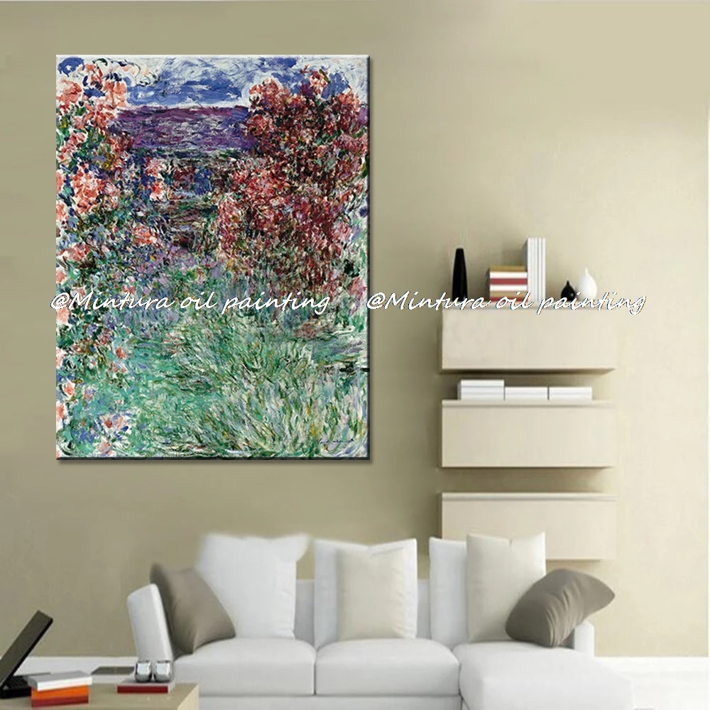 100% ручной работы известная репродукция абстрактный пейзаж Клод монет живопись