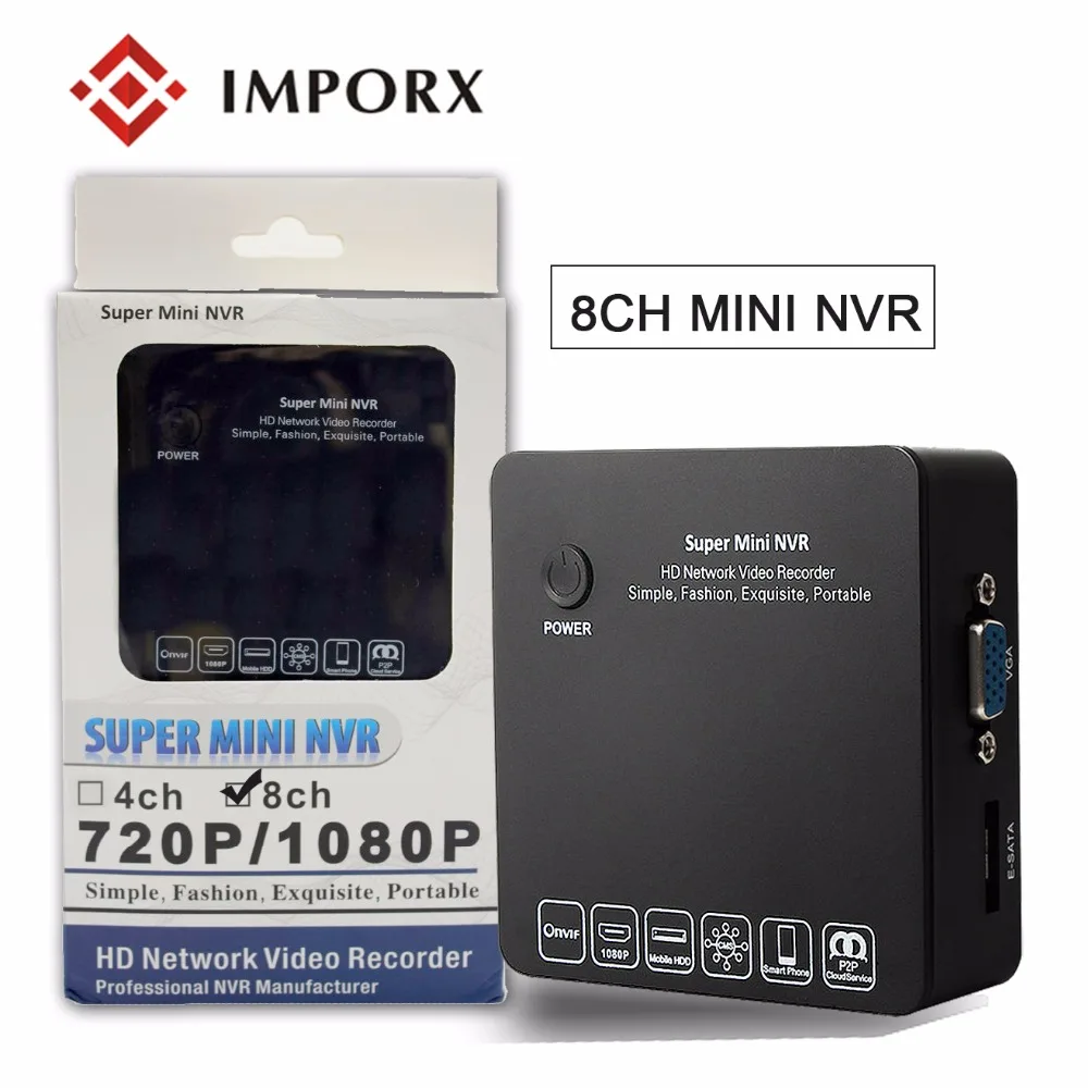 8Ch супер мини PoE NVR 1080P IP CCTV камера Камера Сетевой Видео Регистраторы наблюдение 8-канальный сетевой видеорегистратор NVR ONVIF P2P 15 несколько языков