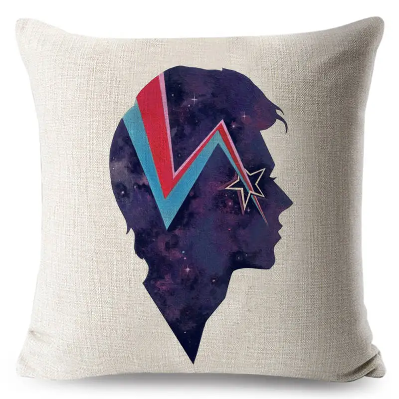 FOKUSENT David Bowie накидки на подушки Euroeapn американский стиль рок н поп Стиль Наволочка