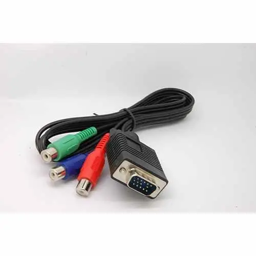 Новый VGA папа к женскому RGB Y Pr Pb компонентный кабель PC TV HD ТВ адаптер. Кабель