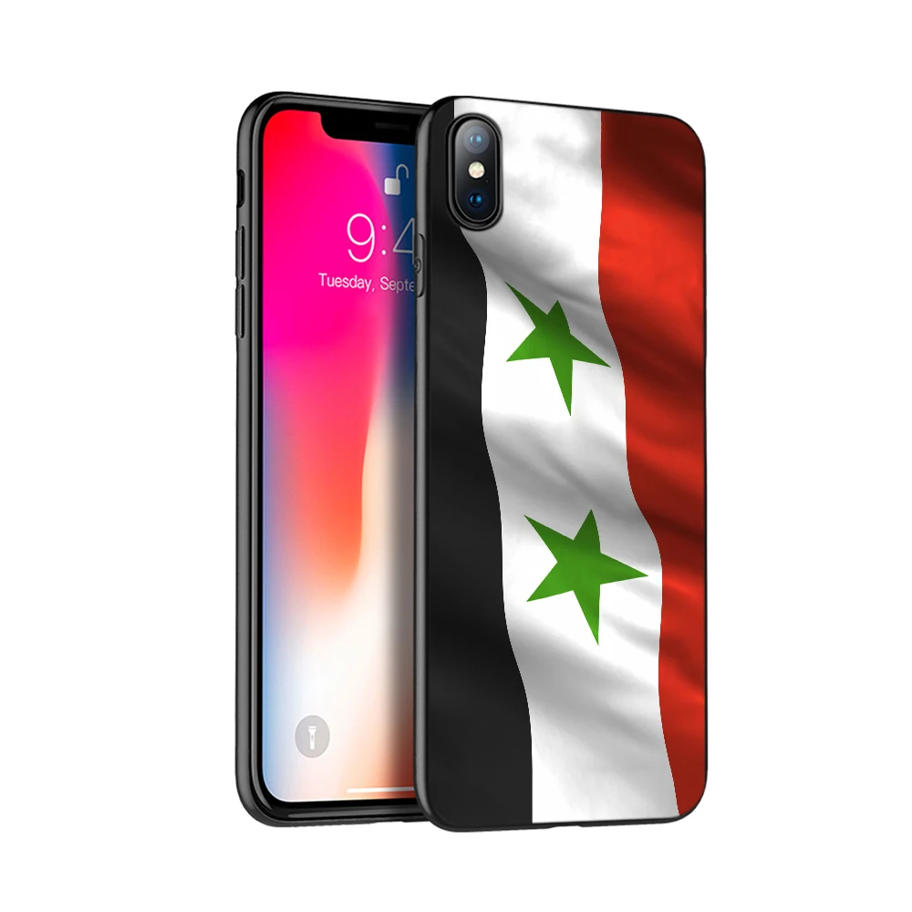 Черный чехол из ТПУ для iphone 5 5s SE 2020 6 6s 7 8 plus x 10 XR XS 11 pro MAX с российским флагом