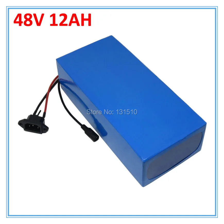 Таможенный сбор 750W 48 V 12AH литиевая батарея электрический велосипед аккумулятор 48 V с ПВХ чехол 20A BMS 54,6 V 2A зарядное устройство