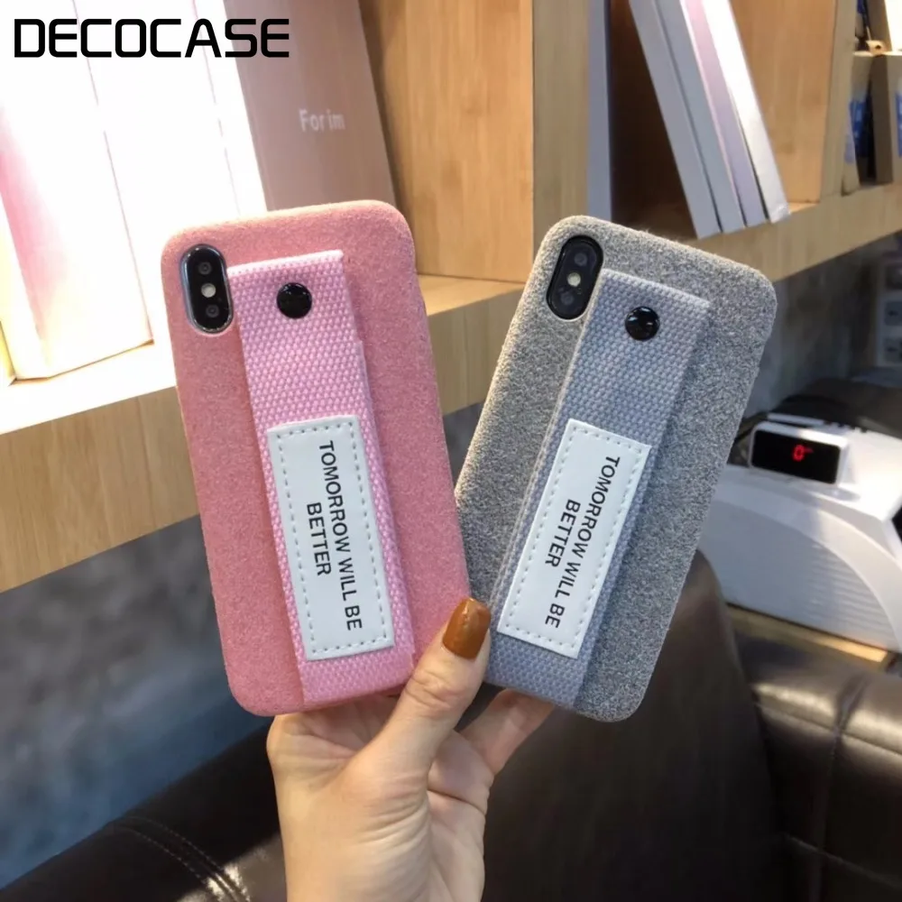 DECO чехол модный корейский Розовый с цитатами универсальный для друзей пара
