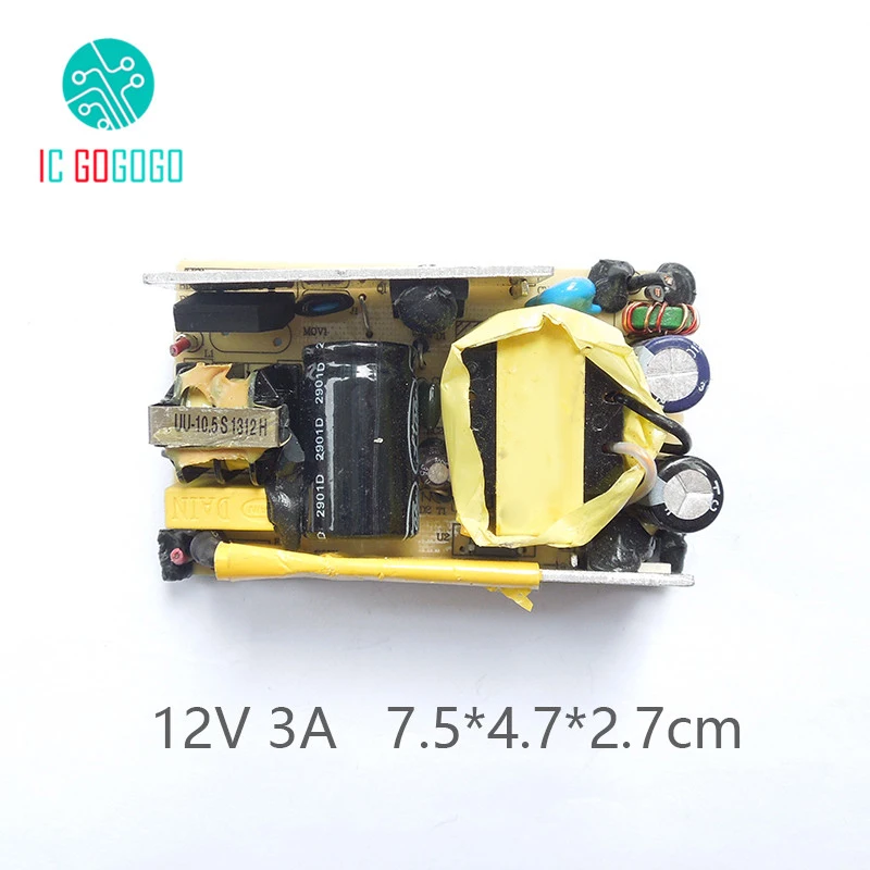 AC DC 12V 3A импульсный источник питания печатная плата модуль регулятора напряжения