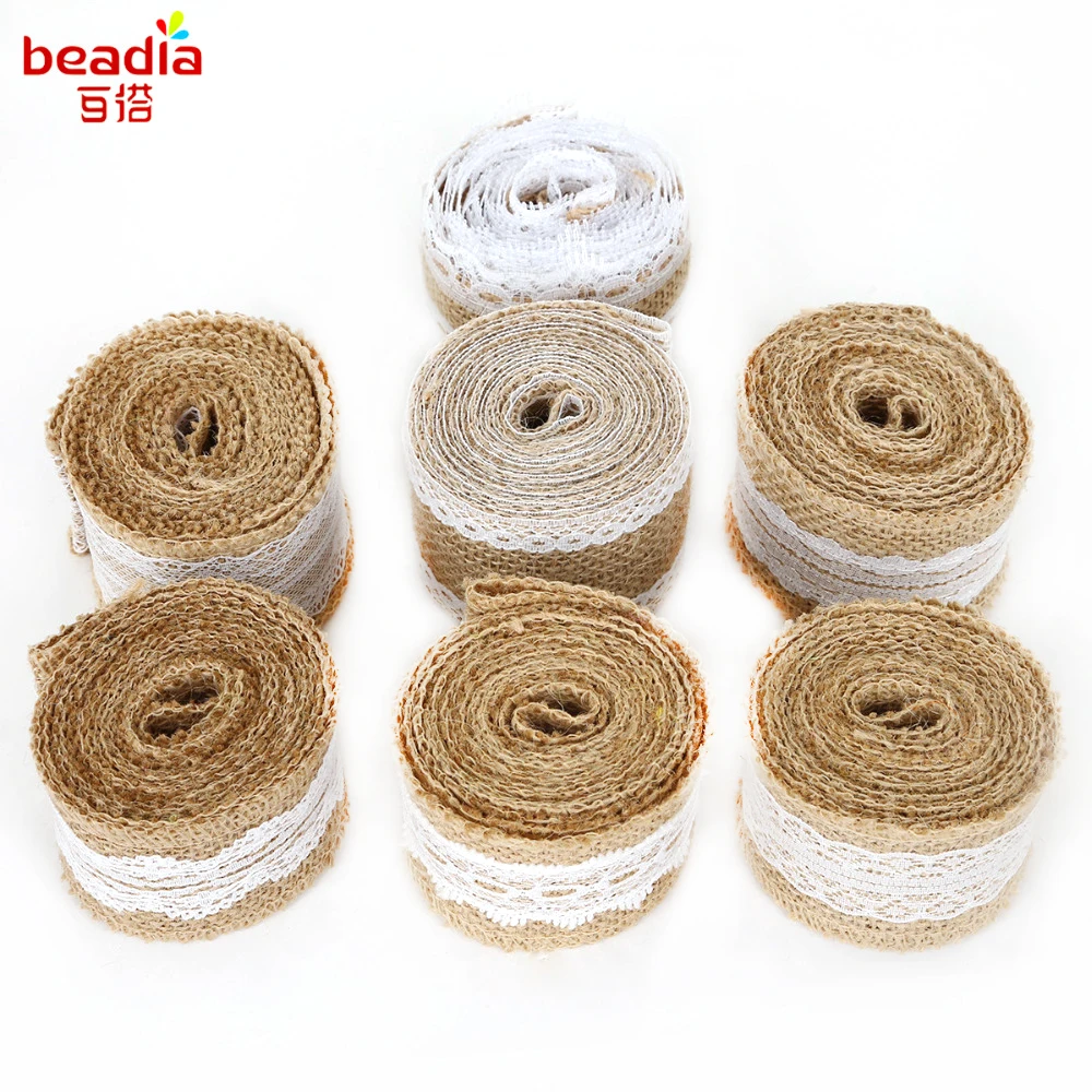 Джутовая лента в рулонах 2 метра 5 см|ribbon ribbon|ribbon 5cmribbon rustic |
