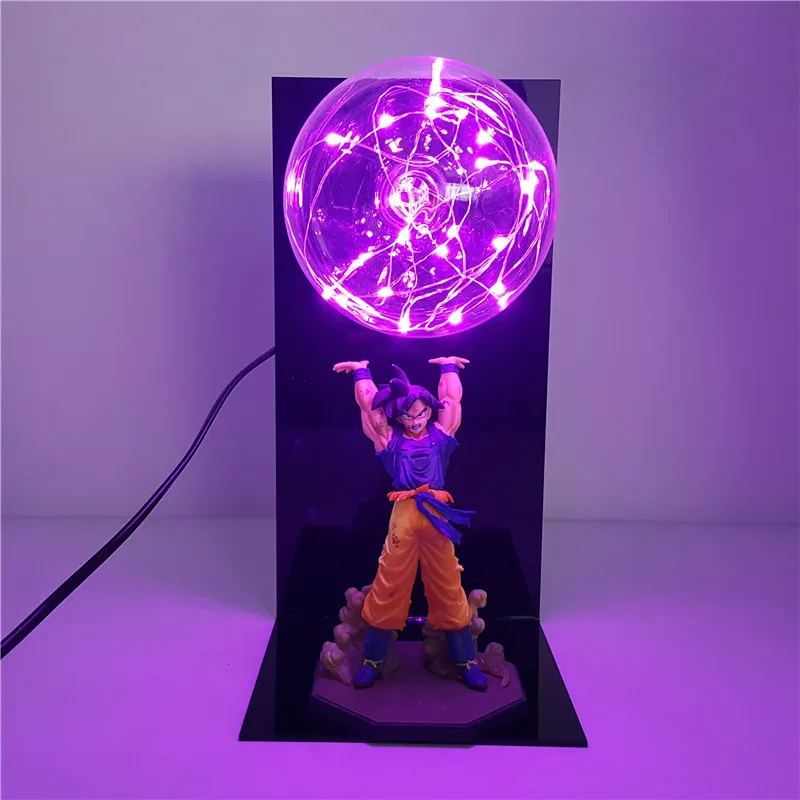 Dragon Ball Z Goku Spirit Bomb Светодиодная лампа Dragon Ball Super Son Goku ночные светильники Lampara Led Dragon Ball - Испускаемый цвет: Розовый