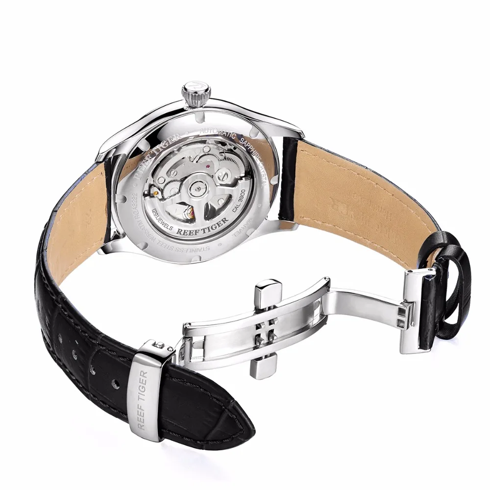Мужские часы на ремешке из телячьей кожи с датой|watch automatic|watch withwatch with date |