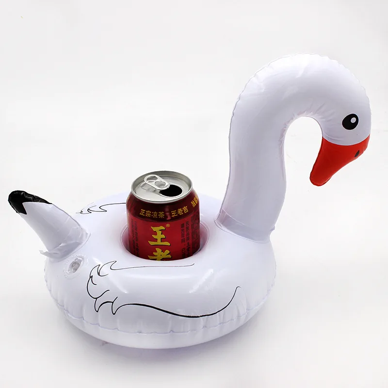 Надувные игрушки Кокосовая пальма/желтая утка/гриб/лебедь подстаканник водные подставки плавающие Напитки Подстаканники летние бассейн Вечерние