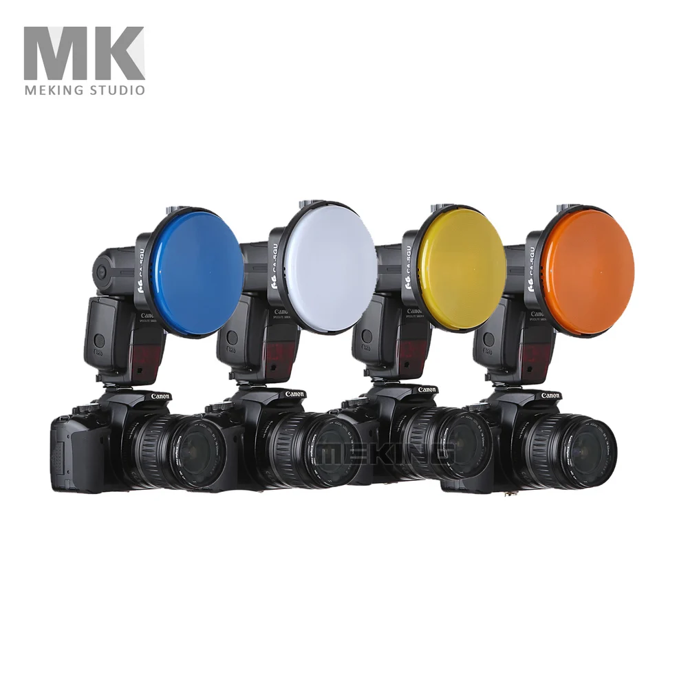 

Flash light Adapter Kit Accessory K9/K-9 4 Color Covers filter for Speedlite Speedlight Photo Studio Accessories