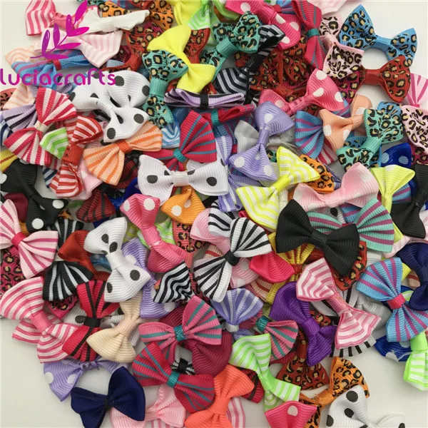 mixed color 22 Разные цвета, случайный микс, бант для девочек, бутик, мини лента, бант для волос, сделай сам, одежда, головные уборы, аксессуары B0213 - Цвет: mixed color 22
