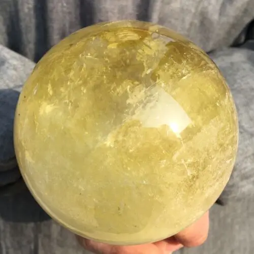100-110mm Natural citrine quartz Sphere crystal ball Healing