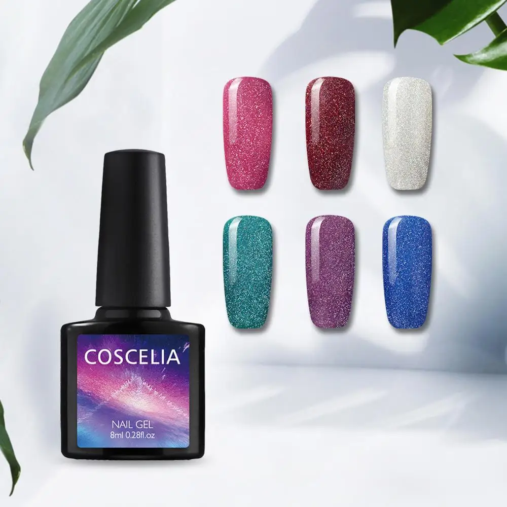 Серия COSCELIA 8 мл Гель-лак для ногтей полуперманентный гель замачивания без