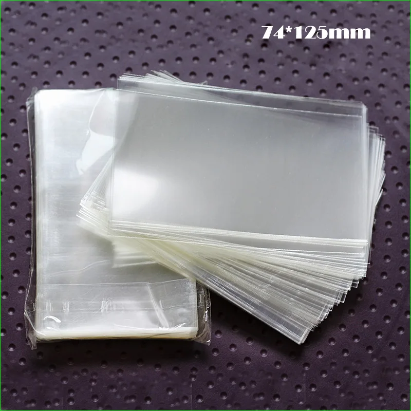 100 Pieces Transparent Card Protector 74*125mm Game Cards Sleeves Board Accesories | Спорт и развлечения