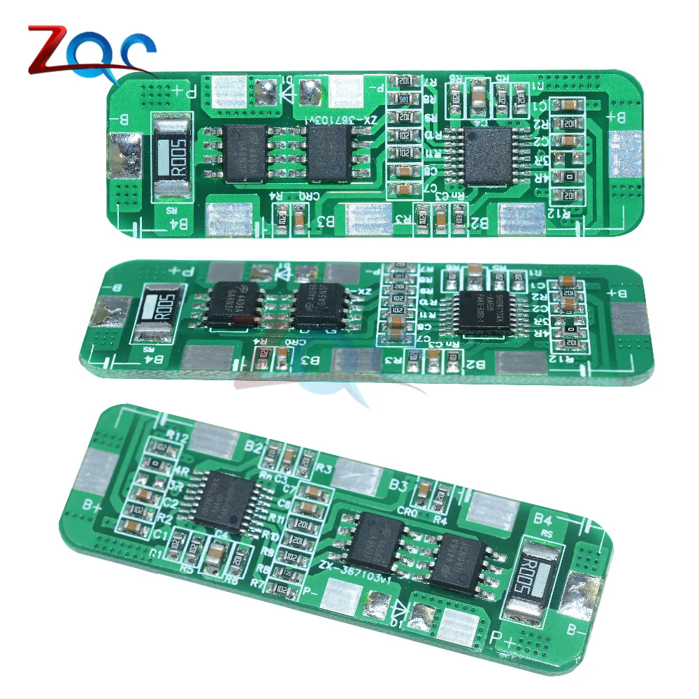 4S 4A-5A 18650 литий-ионная плата для защиты аккумулятора 4 упаковки PCB BMS 4,25-4,35 в до 2,3-3,0 в с модулем защиты