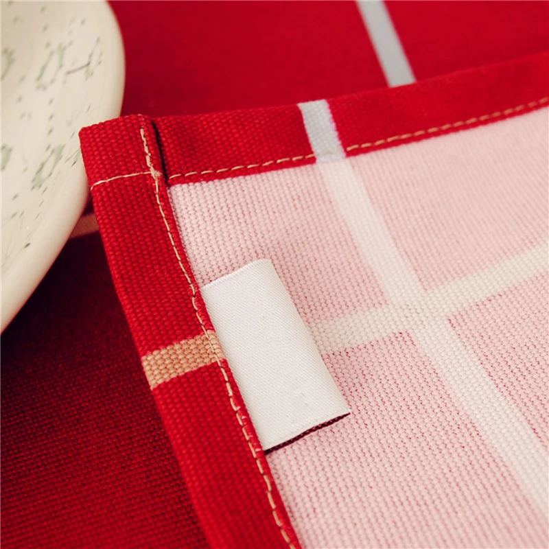 

New Arrival Home textile 100% Cotton Europe Style Plaid Table Cloth For Dining Table/ Party/ Wedding Accept Customize 3 Colors