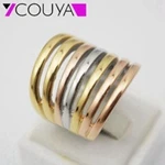 COUYA Fashion Big Rings for Women 5 Colors Red Green Orange Black Crystal Finger Ring Big Glass Stone Wedding Rings Jewelry