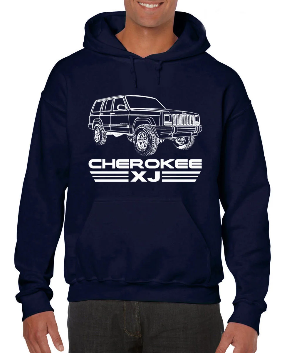 Новые летние мужские горячие продажи мода Jeep Cherokee XJ MJ внедорожник 4X4 4,0 4WD на заказ худи Толстовка