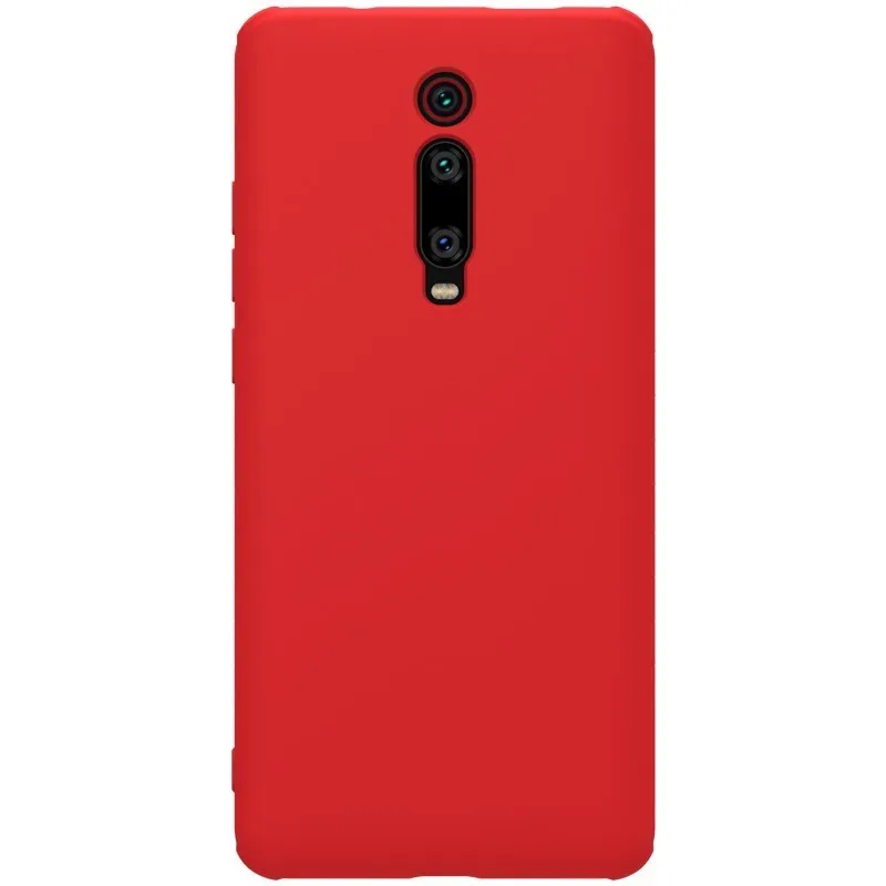 Для Xiaomi mi 9T Pro чехол задняя крышка NILLKIN резиновый обернутый анти-шок ТПУ защитный чехол для Xiaomi mi 9T mi 9T - Цвет: Red