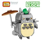 Фигурки аниме LOZ Totoro, фигурки-конструкторы, игрушки, японские фильмы, официальный авторизованный подарок для девочек, женщин, друзей