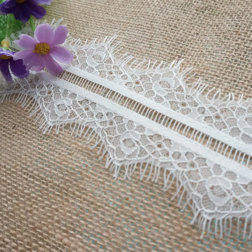 ZOTOONE черный белый цвет ресниц мягкие цветочные французский украшение кружевная