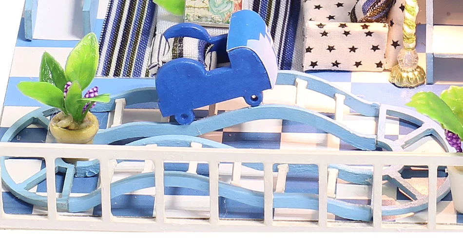 Кукольный дом Миниатюрный DIY головоломка игрушка кукольный домик с деревянная мебель для дома игрушки для детей подарки на день рождения