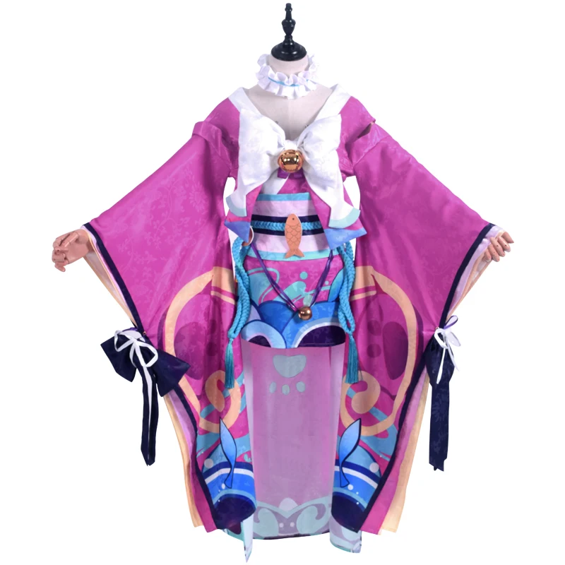 Аниме! Onmyoji Cat Shopkeeper новинка 2018 прекрасное кимоно для ролевых игр костюм косплея