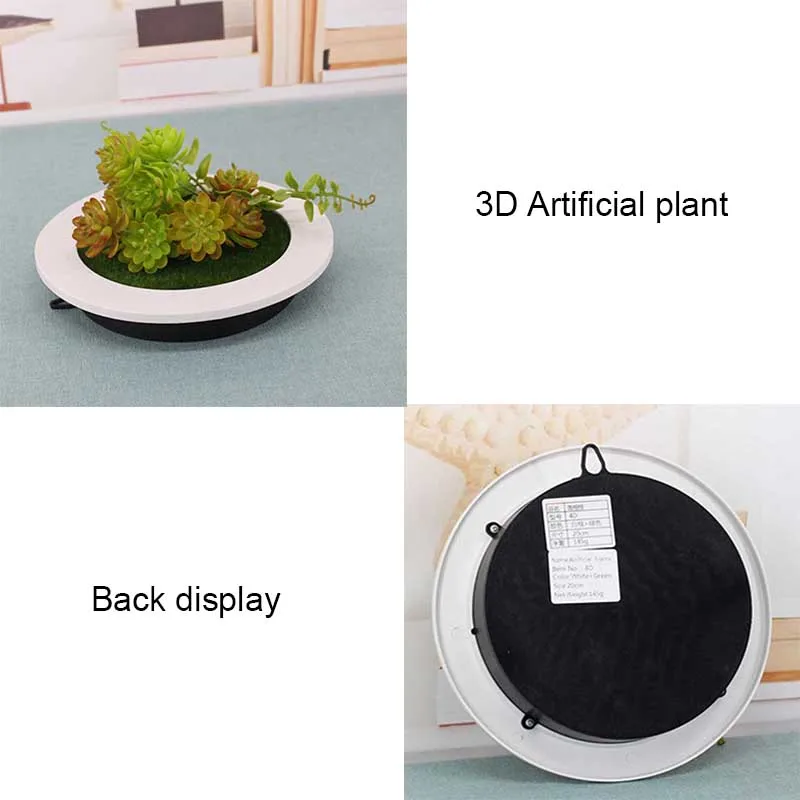 Креативное 3D искусственное суккулентное растение, настенное украшение, фоторамка, метоп арт, пластиковые искусственные растения для отеля, дома, сада, Декор