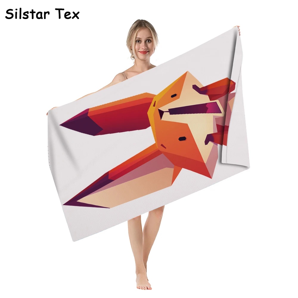 Полотенце Silstar Tex из микрофибры с принтом лисы |