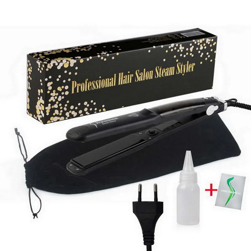 Bfaccia 2 in 1 Professional Steam Hair Straightener Flat Iron Styling Straightening Curling Tourmaline Ceramic | Красота и здоровье