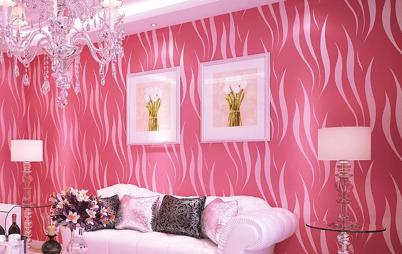 

Cheng Shuo environmental water ripple non-woven wallpaper background wall 3D bedroom stereo flocking wallpaper