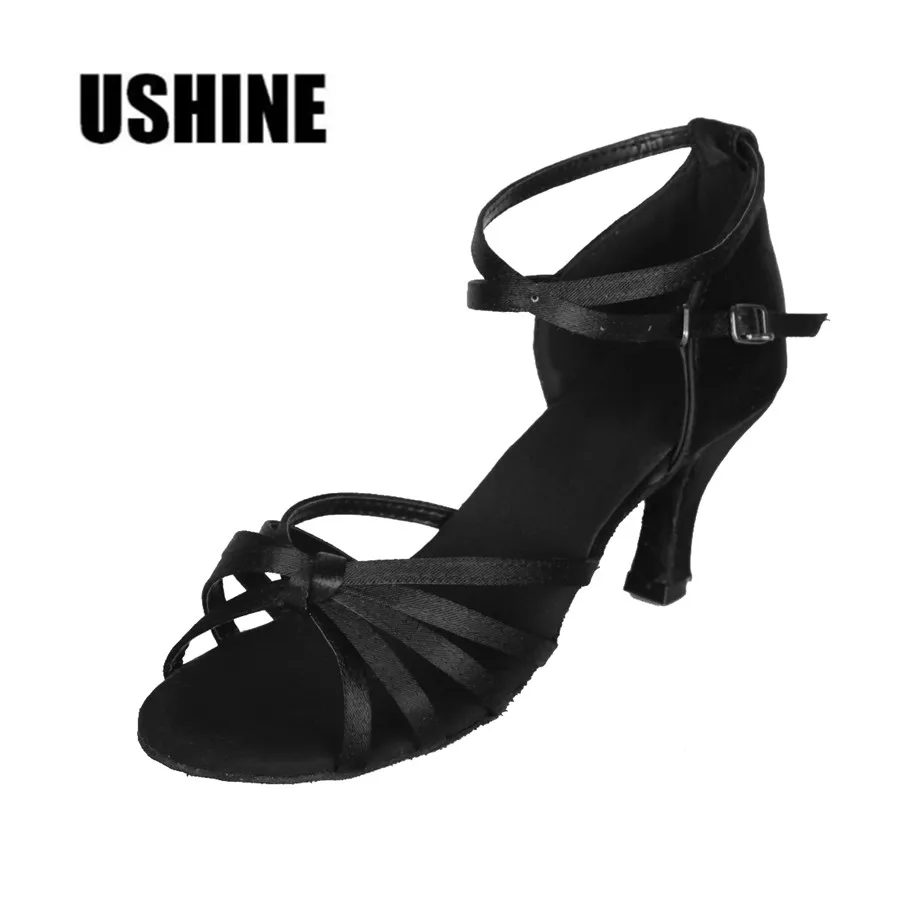 

Женские атласные туфли с узлом на каблуке 7 см, туфли для танго и латиноамериканских танцев, женская обувь для сальсы, женские туфли для лати...