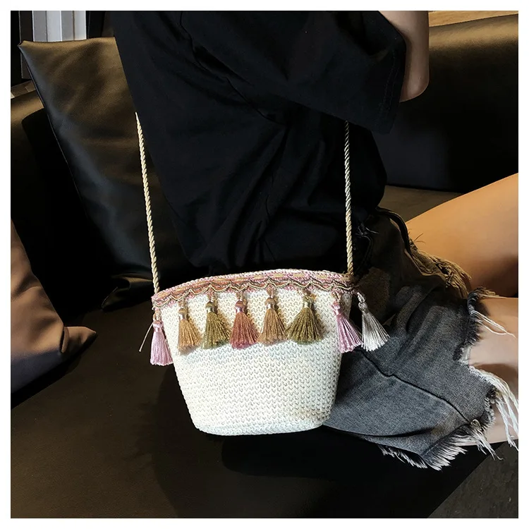 Кисточкой Висячие Спайк Изменить сумка трава девушки этнический Ветер диагональ