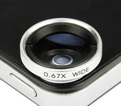 Магнитный 4 в 1 Рыбий Глаз + Телеобъектив широкоугольный макро Мобильного
