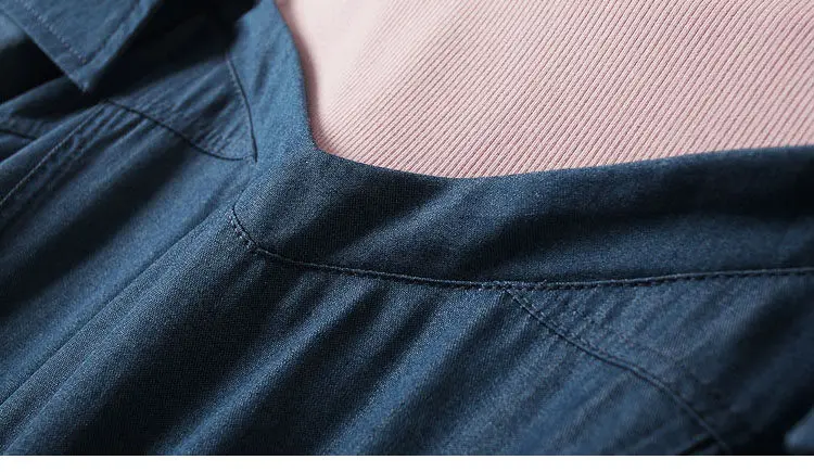 Женское джинсовое платье с открытыми плечами розовые сетчатые Лоскутные Платья