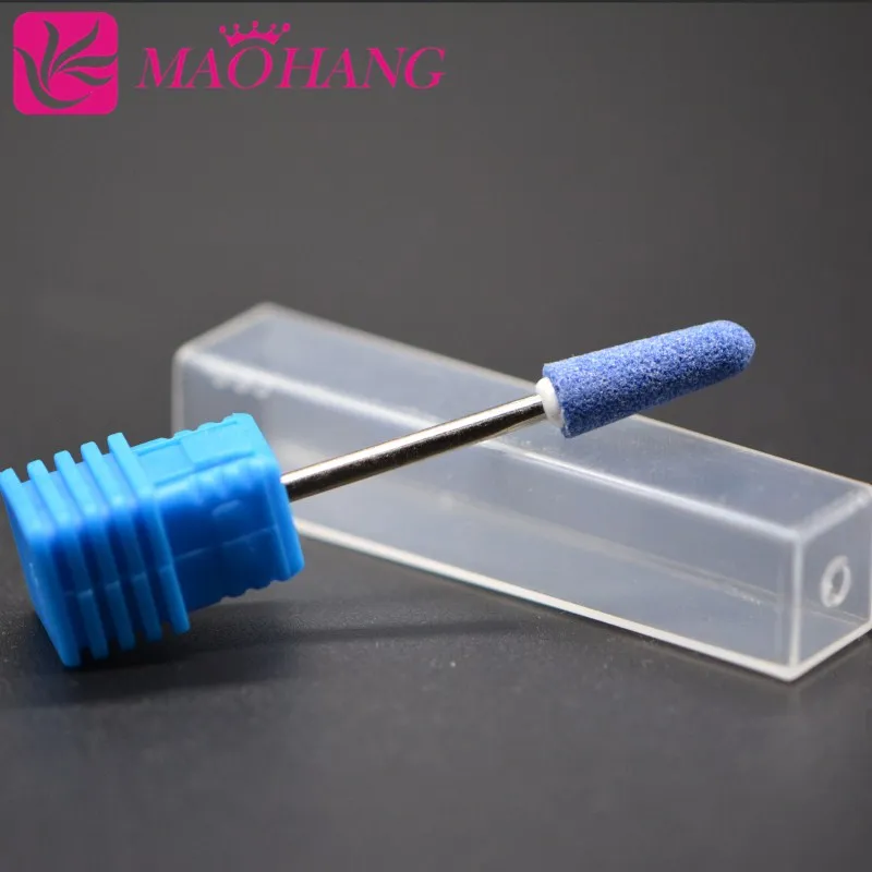 blue MAOHANG супер керамическая насадка-фреза для ногтей, пилочка для ногтей, сверла для ногтей, Электрический маникюр, педикюр, инструменты - Цвет: blue