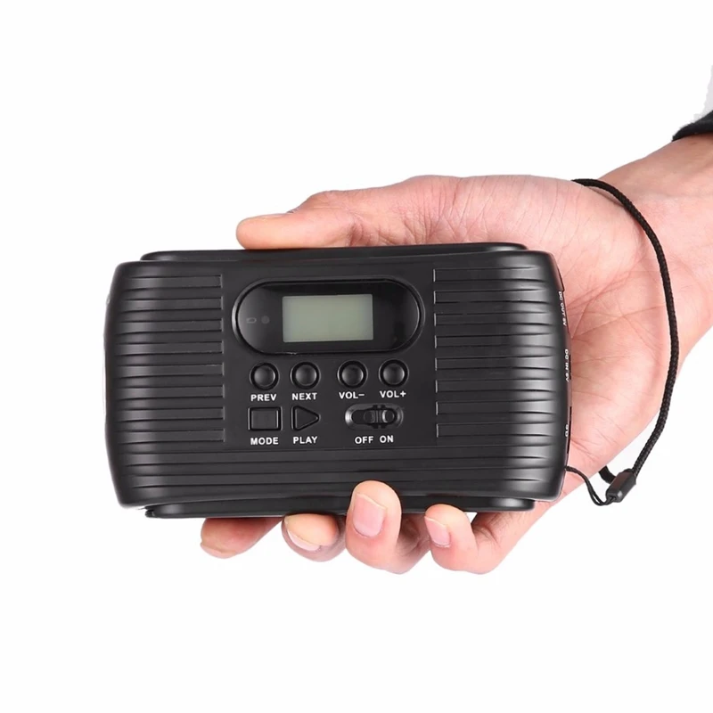 Аварийное радио на солнечной энергии с ручным управлением Am/Fm и музыкальный
