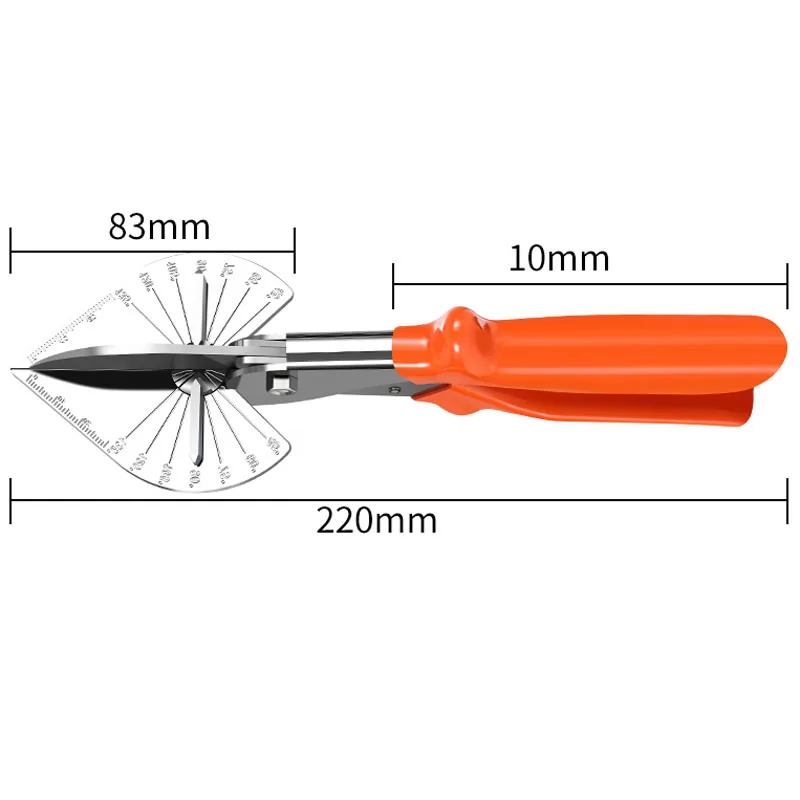 SK5 angle shear 1Pc 45/90 градусов мульти Mitre сайдинг провод воздуховод резак ПВХ PE пластиковые трубы шланг ножничный отрезок по дому домашний декор сантехника инструмент - Цвет: SK5 angle shear 1Pc