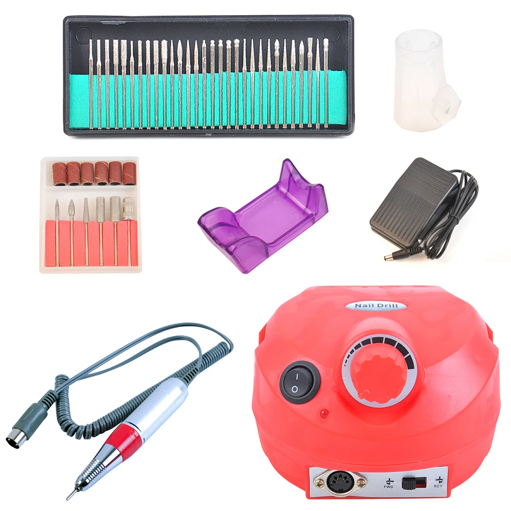 Pro electric nail art boor file bits machine manicure kit professionele salon thuis gereedscha | Красота и здоровье
