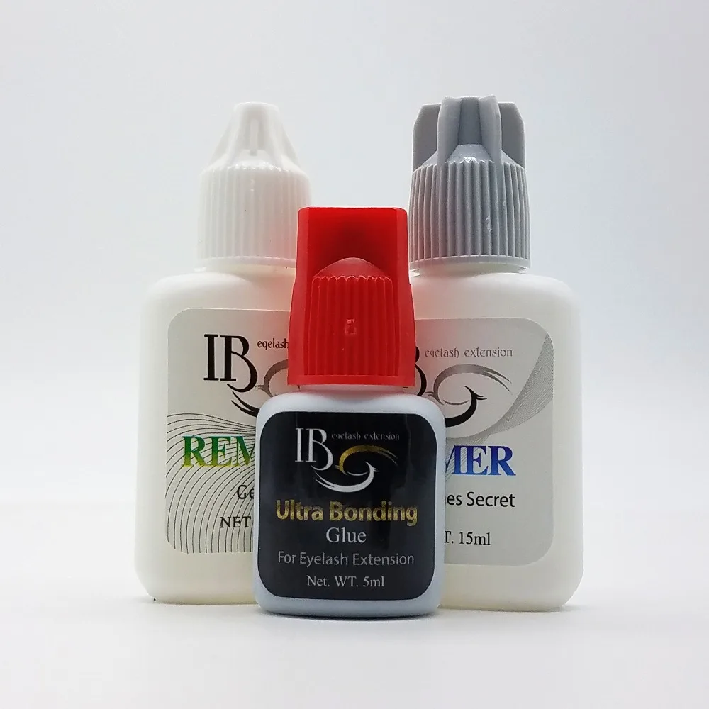 

Korea IB glue Individual Eyelash Extension Set 2 Second Fast Drying 6week Long Lasting Ultra Bonding Glue Gel Remover and Primer